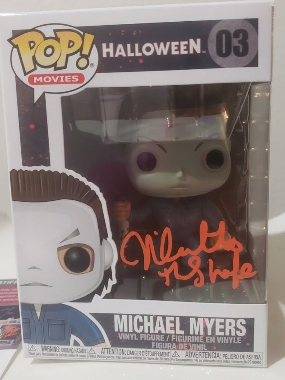 Autographed Funko (Nick Castle) Michael Myers (#03) -JSA certified